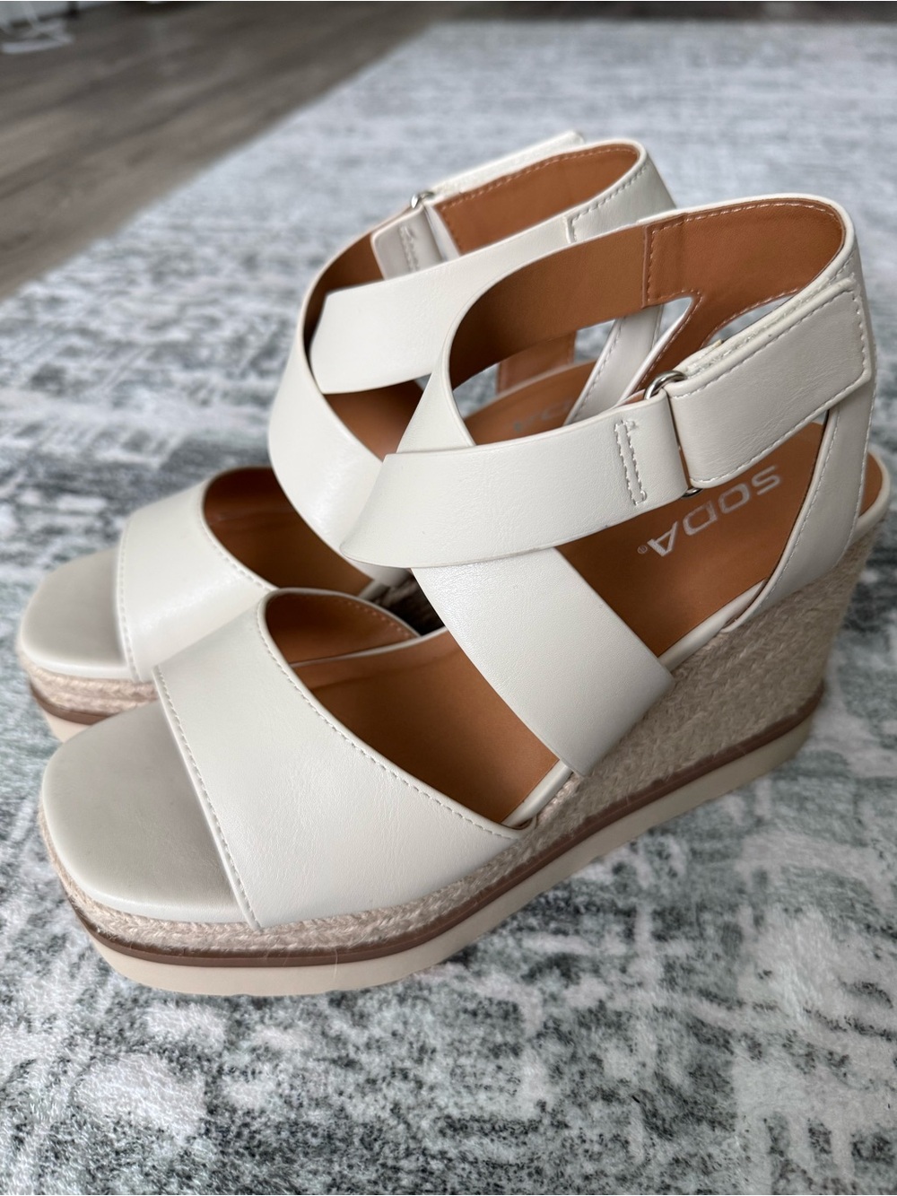 New Soda Espadrille Wedges